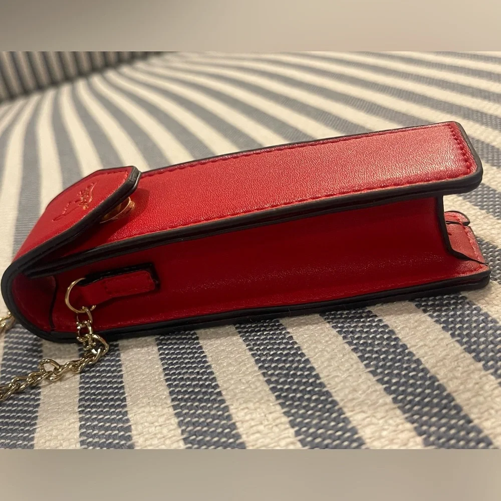 CHRISTIAN LOUBOUTIN Red Lipstick & Sexy Lipstick Case with Gold Chains ❤️❤️❤️